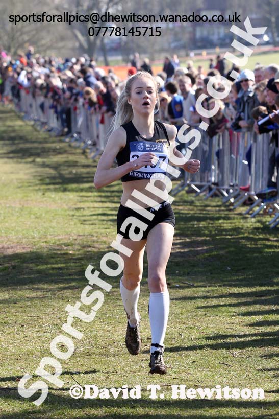 Womens under-20s Inter Counties Cross Country,  Cofton Park, Birmingham. Photo: David T. Hewitson/Sports for All Pics